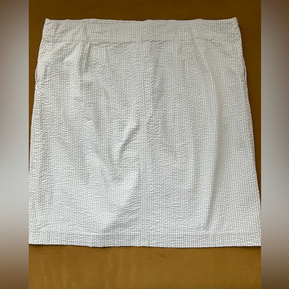 J Crew Seersucker Stretchy Pencil Skirt - Picture 6 of 6